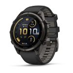 Garmin Fenix 9 Pro 47mm inReach Carbon Gray DLC Titanium with Black/Pebble Gray Silicone Band