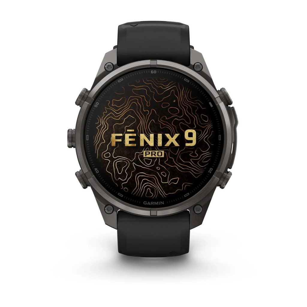 Garmin Fenix 9 Pro 47mm inReach Carbon Gray DLC Titanium with Black/Pebble Gray Silicone Band