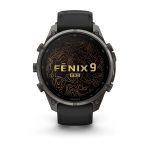 Garmin Fenix 9 Pro 47mm inReach Carbon Gray DLC Titanium with Black/Pebble Gray Silicone Band