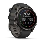 Garmin Fenix 9 Pro 47mm inReach Carbon Gray DLC Titanium with Black/Pebble Gray Silicone Band
