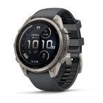 Garmin Fenix 9 Pro 47mm inReach Titanium with Graphite/Black Silicone Band