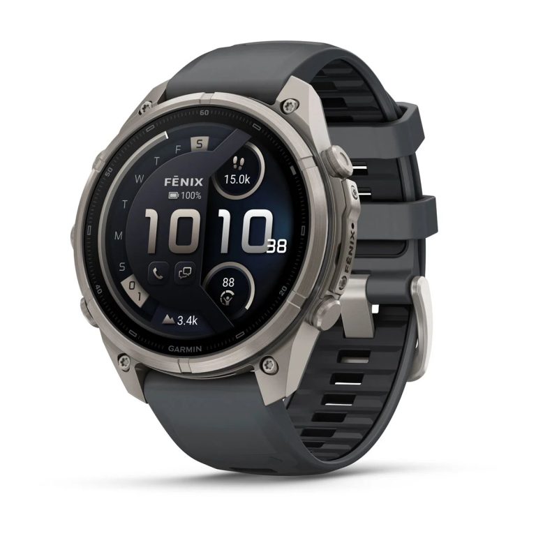 Garmin Fenix 9 Pro 47mm inReach Titanium with Graphite/Black Silicone Band