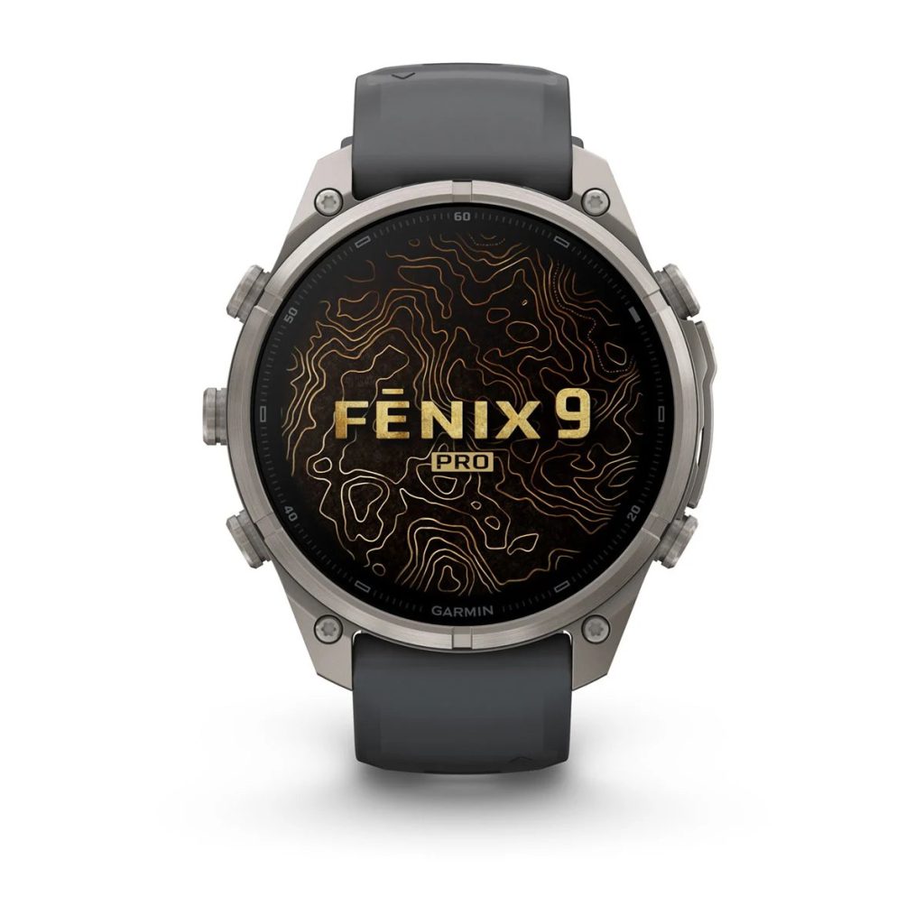Garmin Fenix 9 Pro 47mm inReach Titanium with Graphite/Black Silicone Band