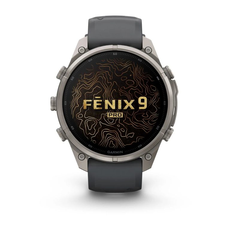 Garmin Fenix 9 Pro 47mm inReach Titanium with Graphite/Black Silicone Band