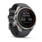 Garmin Fenix 9 Pro 47mm inReach Titanium with Graphite/Black Silicone Band