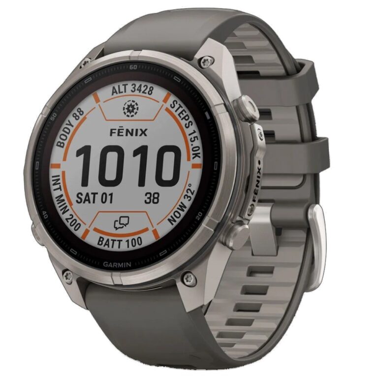 Garmin Fenix 9 Pro inReach with Pebble Gray/Silver Gray Silicone Band