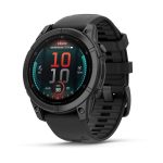 Garmin Fenix E 47mm AMOLED Slate Gray Steel with Black Silicone Band