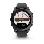Garmin Fenix E 47mm AMOLED Slate Gray Steel with Black Silicone Band