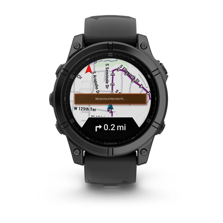 Garmin Fenix E 47mm AMOLED Slate Gray Steel with Black Silicone Band