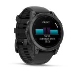 Garmin Fenix E 47mm AMOLED Slate Gray Steel with Black Silicone Band