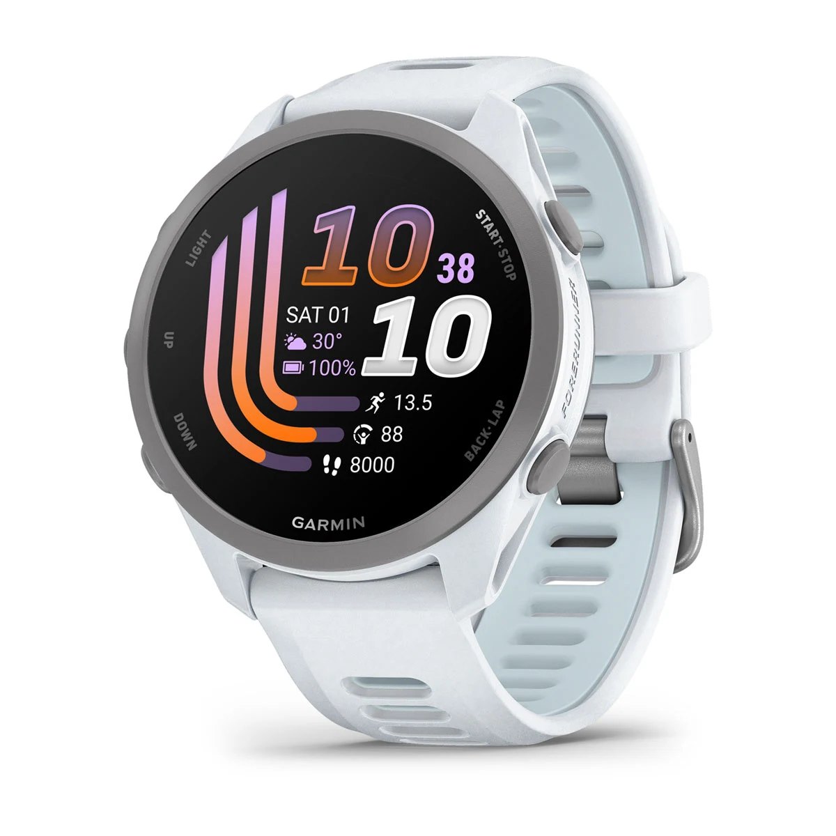 Garmin Forerunner 170 Music Whitestone with Whitestone/Cloud Blue Band Garmin Forerunner 170 Music Whitestone with Whitestone/Cloud Blue Band