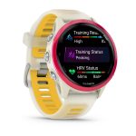 Garmin Forerunner 570 42mm Raspberry Aluminum with Translucent Bone/Mango Band