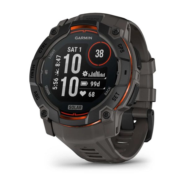 Garmin Instinct 3 50mm Solar Black with Charcoal Band