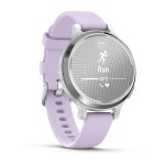 Garmin Lily 2 Active Silver with Purple Jasmine Silicone Band