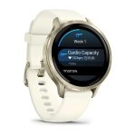 Garmin Venu 4 41mm Lunar Gold with Bone Silicone Band