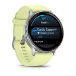 Garmin Venu 4 45mm Silver with Citron Silicone Band