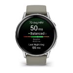 Garmin Venu 4 45mm Silver with Silver Gray Silicone Band