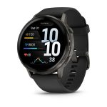 Garmin Venu 4 with Black Silicone Band
