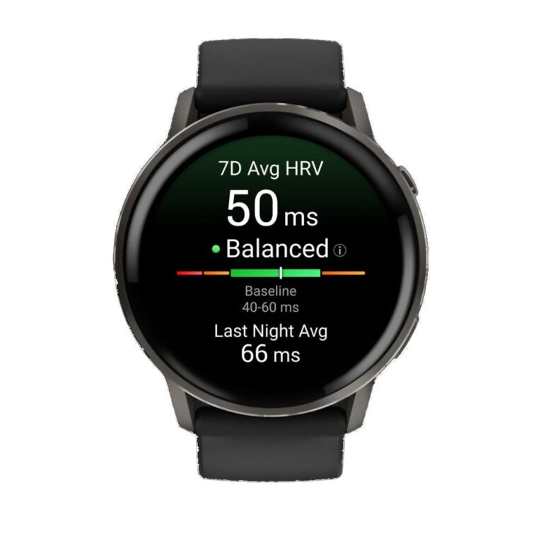 Garmin Venu 4 with Black Silicone Band