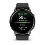 Garmin Venu 4 with Black Silicone Band