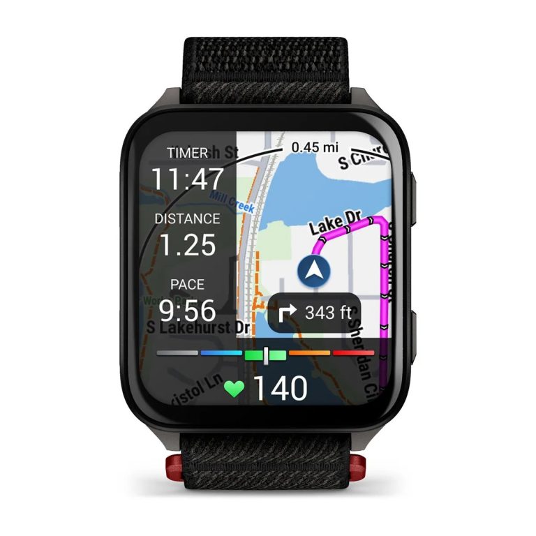 Garmin Venu X1 Black with Slate Titanium Caseback and Black ComfortFit Nylon Band