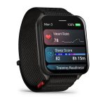 Garmin Venu X1 Black with Slate Titanium Caseback and Black ComfortFit Nylon Band