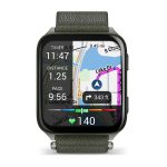 Garmin Venu X1 Moss with Titanium Caseback and Moss ComfortFit Nylon Band