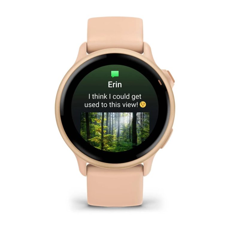 Garmin Vivoactive 6 Metallic Pink Dawn with Pink Dawn Band