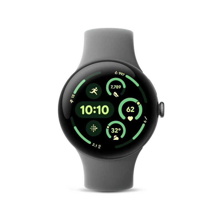 Google Pixel Watch 3 45mm Wi-Fi Matte Hazel Aluminum Case with Hazel Active Band