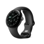 Google Pixel Watch 4 41mm Wi-Fi Matte Black Aluminum Case with Obsidian Active Band