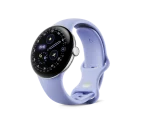 Google Pixel Watch 4 41mm Wi-Fi Polished Silver Aluminum Case with Iris Active Band
