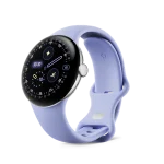 Google Pixel Watch 4 41mm Wi-Fi Polished Silver Aluminum Case with Iris Active Band