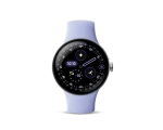 Google Pixel Watch 4 41mm Wi-Fi Polished Silver Aluminum Case with Iris Active Band