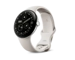 Google Pixel Watch 4 45mm Wi-Fi Polished Silver Aluminum Case with Porcelain Active Band