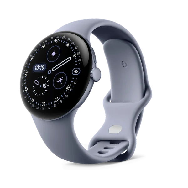 Google Pixel Watch 4 45mm Wi-Fi Satin Moonstone Aluminum Case with Moonstone Active Band
