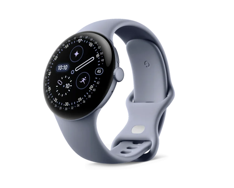 Google Pixel Watch 4 45mm Wi-Fi Satin Moonstone Aluminum Case with Moonstone Active Band