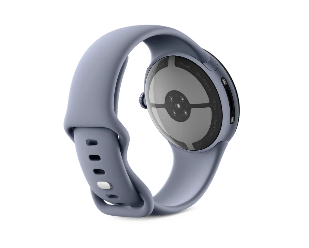 Google Pixel Watch 4 45mm Wi-Fi Satin Moonstone Aluminum Case with Moonstone Active Band