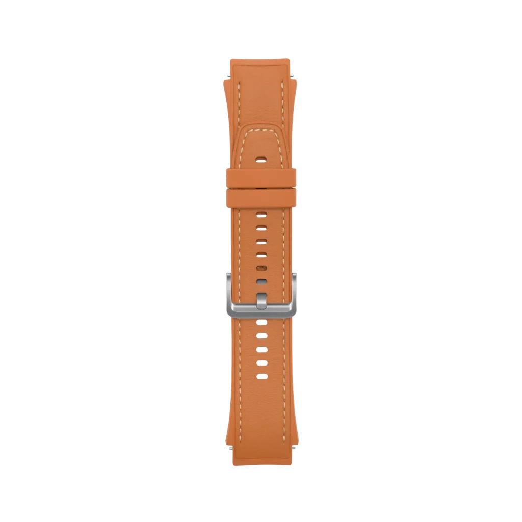 OnePlus Watch 2 Fluororubber Leather Hybrid Strap Brown
