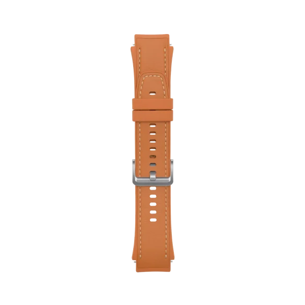 OnePlus Watch 2 Fluororubber Leather Hybrid Strap Brown