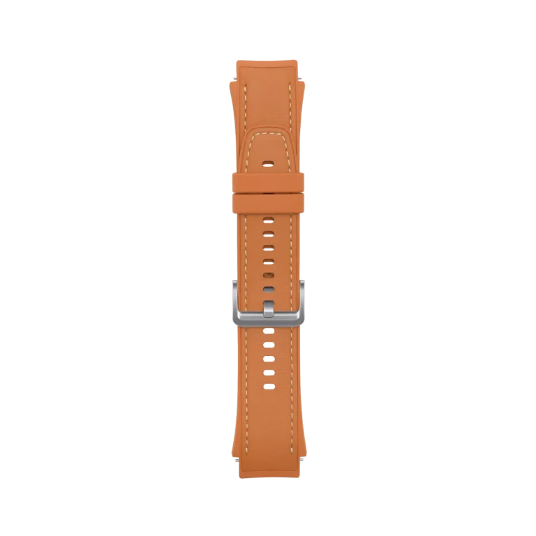 OnePlus Watch 2 Fluororubber Leather Hybrid Strap Brown