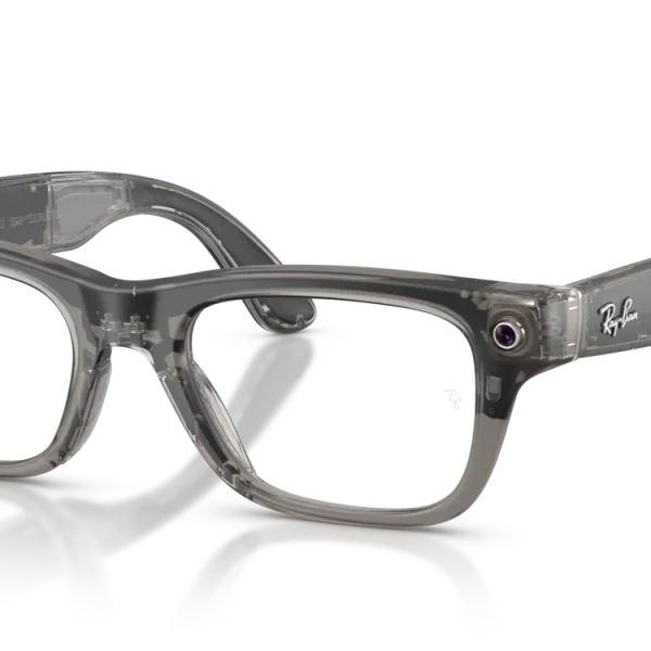Ray-Ban Meta Blayzer Optics Gen 2 Standard Matte Transparent Ice Grey / Clear Lenses
