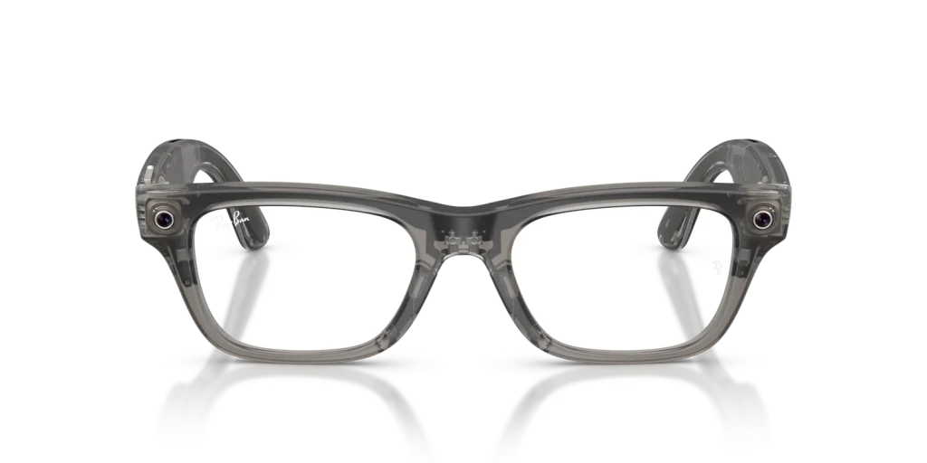 Ray-Ban Meta Blayzer Optics Gen 2 Standard Matte Transparent Ice Grey / Clear Lenses