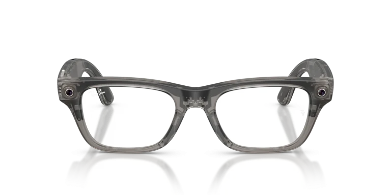 Ray-Ban Meta Blayzer Optics Gen 2 Standard Matte Transparent Ice Grey / Clear Lenses