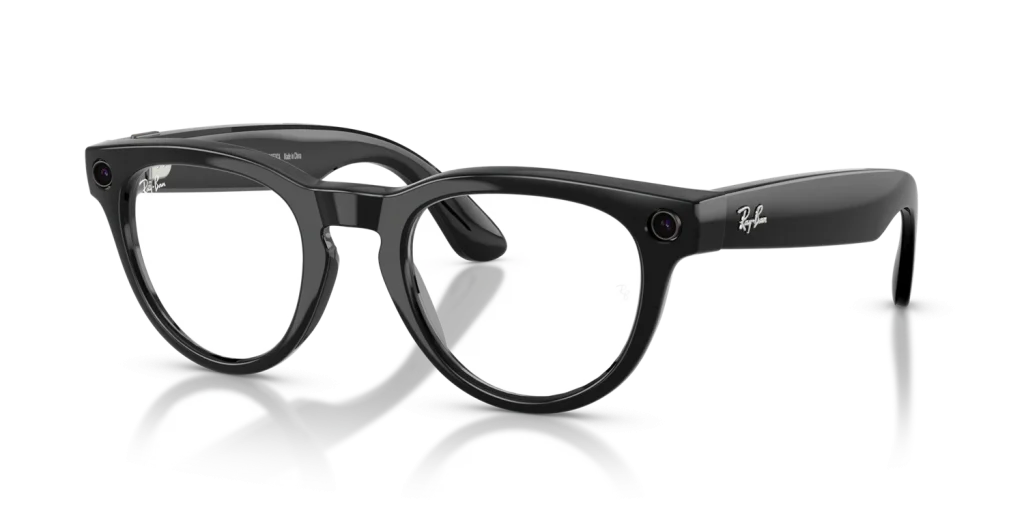 Ray-Ban Meta Headliner Gen 2 High Bridge Fit Shiny Black / Clear to Graphite Green Transitions Lenses