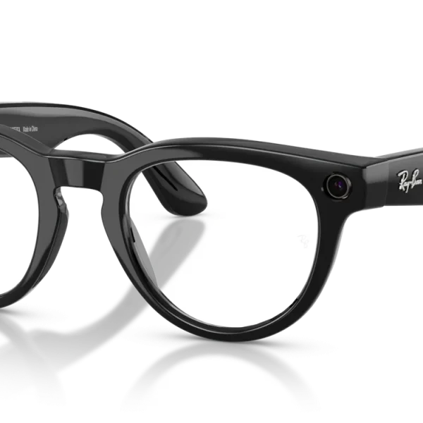 Ray-Ban Meta Headliner Gen 2 High Bridge Fit Shiny Black / Clear to Graphite Green Transitions Lenses