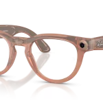 Ray-Ban Meta Headliner Gen 2 Standard Matte Transparent Peach / Clear to Grey Transitions Lenses