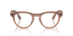 Ray-Ban Meta Headliner Gen 2 Standard Matte Transparent Peach / Clear to Grey Transitions Lenses