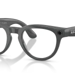 Ray-Ban Meta Headliner Gen 2 Standard Shiny Asteroid Grey / Clear to Emerald Transitions Lenses