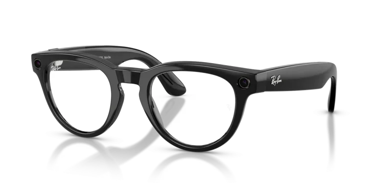 Ray-Ban Meta Headliner Gen 2 Standard Shiny Black / Clear to Sapphire Transitions Lenses