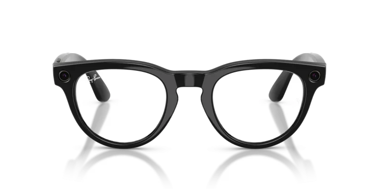 Ray-Ban Meta Headliner Gen 2 Standard Shiny Black / Clear to Sapphire Transitions Lenses